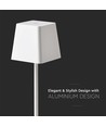 LED 2W Bordlampe - 3000K, Hvid, Hus