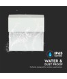 3W LED væglampe til trapper - IP65, hvid, 15,4x15,1 cm, indbygningsspot til trin