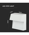 3W Trinlys LED - 4000K, hvid, hus