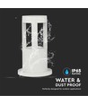 10W Væg Lampe - LED, 6400K, hvid hus, 25cm højde