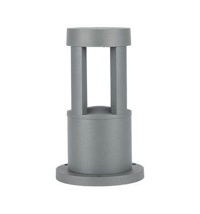 10W Væglampe - LED, 4000K, Grå, 25cm Højde