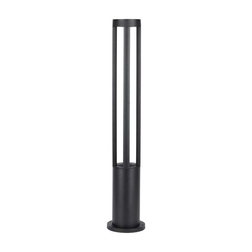 10W LED væglampe - 6400K, sort hus, 80cm højde