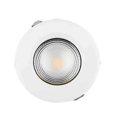 40W LED downlight - reflektor COB, 6500K, høj lumen