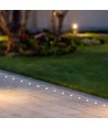 1W Nedgravningsspot LED - Lys 6400K, Sort