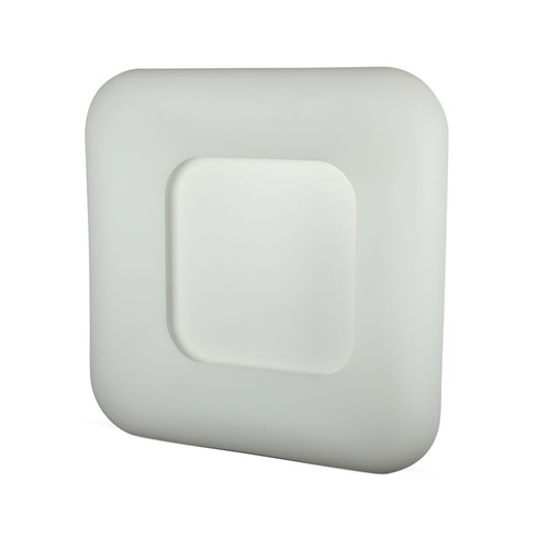 25W LED overfladependel - kvadratisk, designer, farveskiftende, Ø300x300x80, dæmpbar, hvid