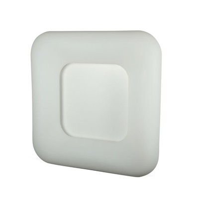 25W LED overfladependel - kvadratisk, designer, farveskiftende, Ø300x300x80, dæmpbar, hvid