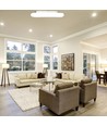 25W LED overfladependel - kvadratisk, designer, farveskiftende, Ø300x300x80, dæmpbar, hvid
