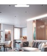 25W LED overfladependel - kvadratisk, designer, farveskiftende, Ø300x300x80, dæmpbar, hvid