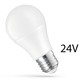 24V E27 LED pærer 8.5W - 24V AC/DC, Spectrum