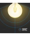 G125 LED Kultråds Pære 12W E27 - Amberfarvet, 2200K