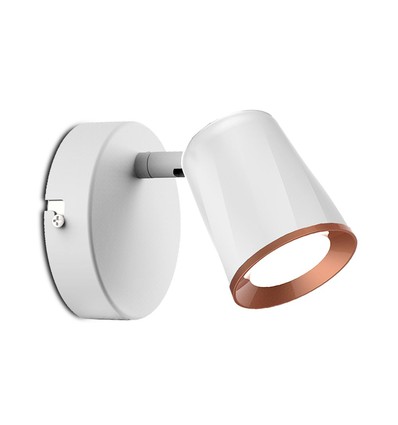 6W LED Væglampe - 3000K, Hvid