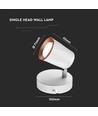 6W LED Væglampe - 3000K, Hvid