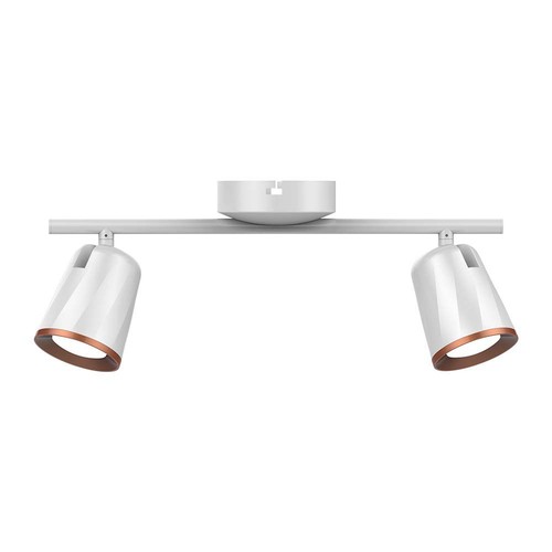 12W dobbelt LED væglampe - 3000K, hvid