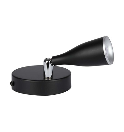 4,5W LED væglampe 3000K sort