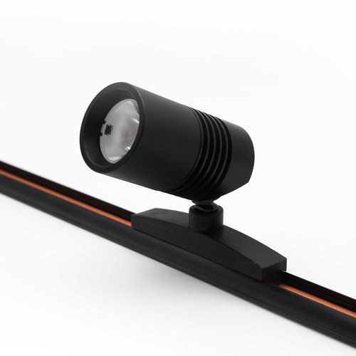 3,5W RA92 PicoTrack Mini LED skinnespot - Sort, 24V DC, Passer til PicoTrack skinner