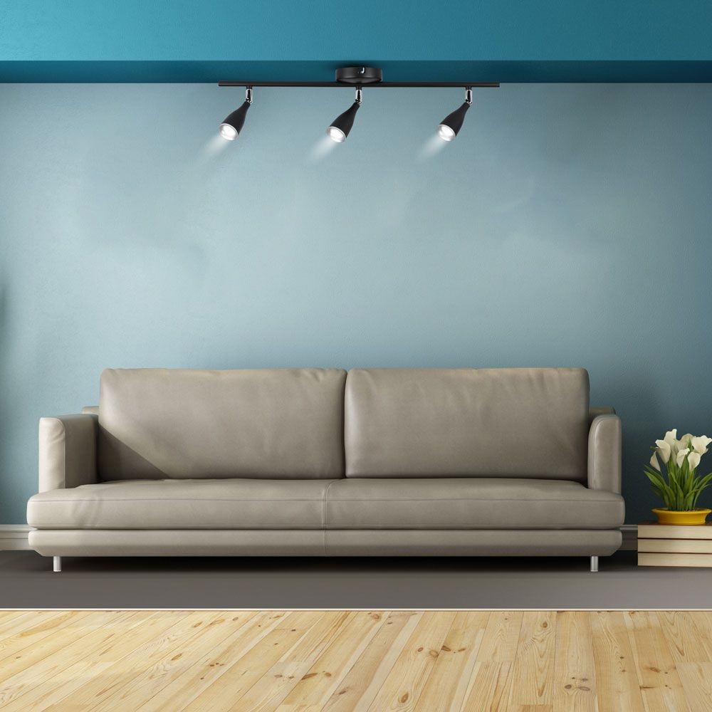 13,5W LED væglampe - 3000K, sort - Kulør : Varm