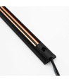 PicoTrack 100 cm skinne - 24V, Magnetisk, sort, til glasmontre / vinduesbelysning