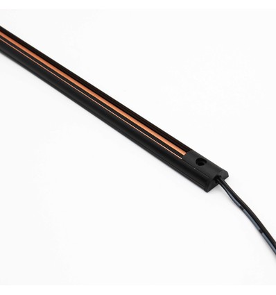 PicoTrack 100 cm skinne - 24V, Magnetisk, sort, til glasmontre / vinduesbelysning