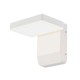 17W kvadratisk LED væglampe - IP65, hvid, 150lm/W, aluminium, inkl. lyskilde