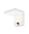 17W hvid kvadratisk væglampe med sensor - 2580lm, IP65, 3000K, PIR sensor