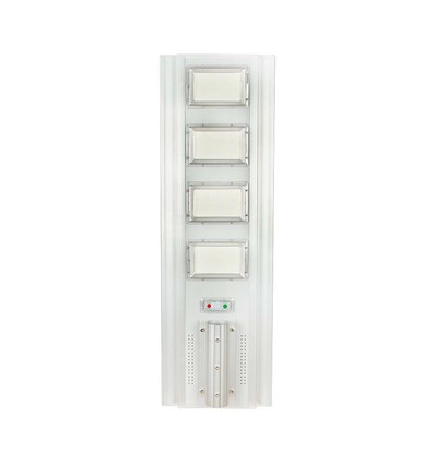 40W LED solcelle gadelampe - 4300lm, IP65, 6400K, aluminium, inkl. solpanel og batteri