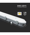 18W LED Vandtæt Lampe - 60cm, Samsung Chip, Mælkeagtigt Dæksel, 6500K