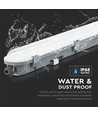 18W LED Vandtæt Lampe - 60cm, Samsung Chip, Mælkeagtigt Dæksel, 6500K