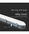 18W LED Vandtæt Lampe - 60cm, Samsung Chip, Mælkeagtigt Dæksel, 6500K