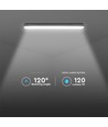 18W LED Vandtæt Lampe - 60cm, Samsung Chip, Mælkeagtigt Dæksel, 6500K