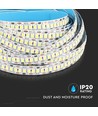 5m 20W/m LED strip, 2000lm/m - 12V, 240 LED pr. meter, IP20, 4000K-4500K