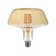 E27 8W LED filament pære - Amber glas, 620lm, 2200K, 300° lysspredning