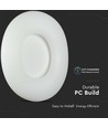Rund LED Overfladependel 78W - Designer, Farveskiftende, 750x130, Dæmpbar, Hvid
