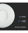 Rund LED Overfladependel 78W - Designer, Farveskiftende, 750x130, Dæmpbar, Hvid