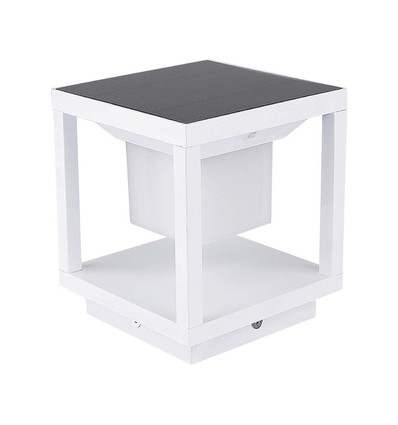 2W Solara LED bedlampe med sensor - IP65, 3000K, hvid, solcelle, 3 års garanti