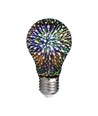 3D LED Pære 3W E27 - Stjerne effekt, 3000K