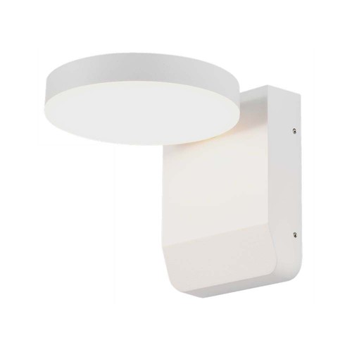17W Væglampe - LED, 3000K, Hvid, Round, IP65