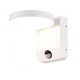 17W LED Væglampe - 3000K, Hvid Hus, Rundt, IP65
