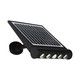 8W LED solcelle væglampe med sensor - 950lm, 3000K, IP65, 4000mAh batteri