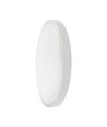 18W LED Dome Lys - Mikrobølge Sensor, 3000K, Rund, Hvid Ramme, IP44
