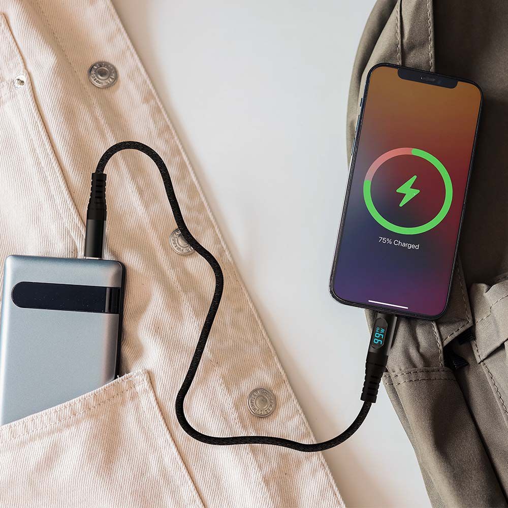 1m USB til Type C kabel - Sort, til hjemmet og kontoret billede