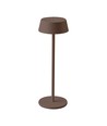 Opladelig LED bordlampe Inde/ude - Cortenfarvet, touch dæmpbar, 3000K, IP54