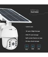 HD Smart 4G Solcelle PTZ kamera med PIR sensor - Full HD, 360° pan-tilt, hvid, inkl. solcellepanel