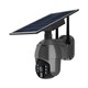 Udendørs WiFi PTZ solcelledrevet kamera - 360° Tryghed, Full HD & Farvenattesyn, IP65, Sort