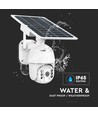 WiFi HD Smart Solar Energi PTZ Kamera - Sensor, Hvid, Hus