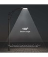 100W LED gadelygte - Samsung Chip, 4000K, grå hus