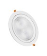 20W Ø17cm LED indbygningspanel - Samsung Chip, Hul: Ø14,5 cm, 6400K, hvid kant