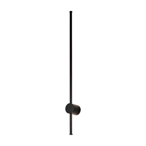 12W LED Væglampe - 3000K Sort, IP65