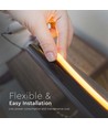 12W/m Neon Flex - Amber, 24V, 10m Rul