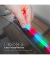 Neon Flex 10W/m - Magisk RGB, 24V, 5m Rulle