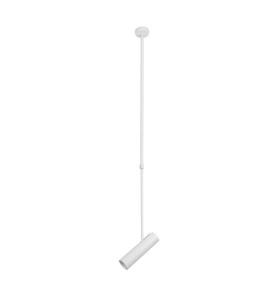 GU10 lampeholder - aluminium, hvid
